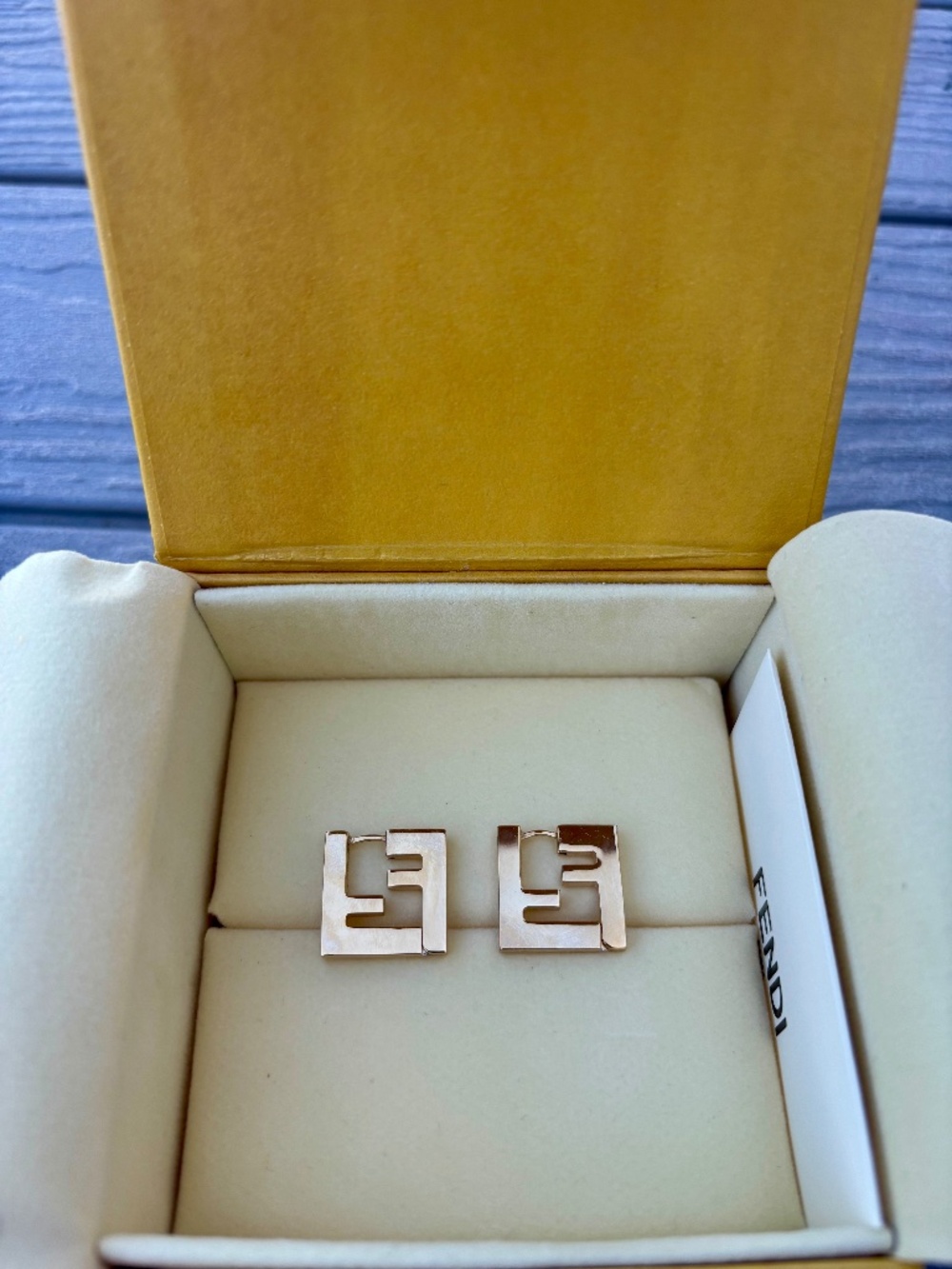 Fendi FF Gold Earrings